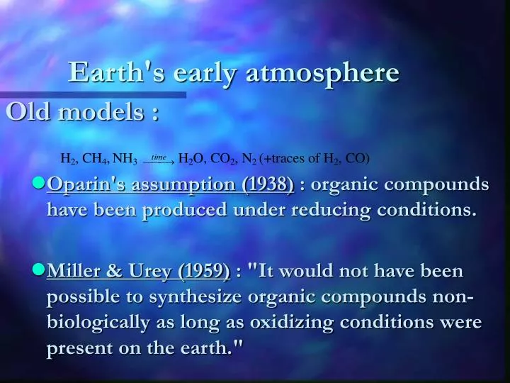 earth s early atmosphere