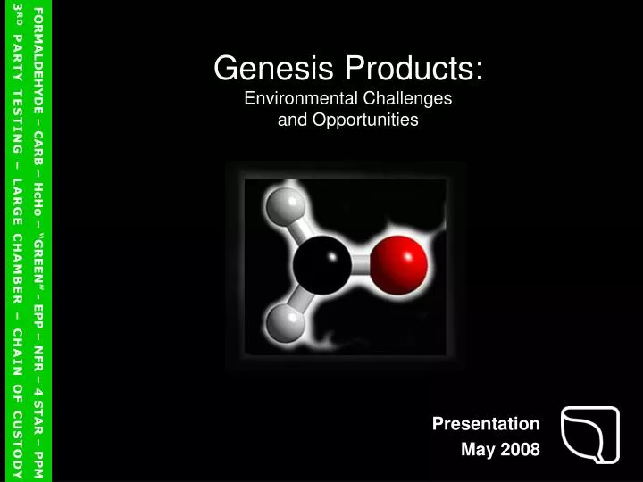 genesis products environmental challenges and opportunities