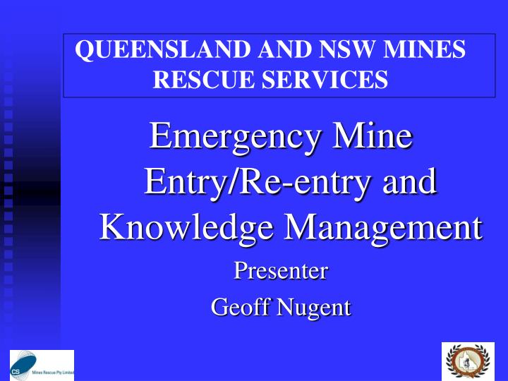 queensland and nsw mines rescue services