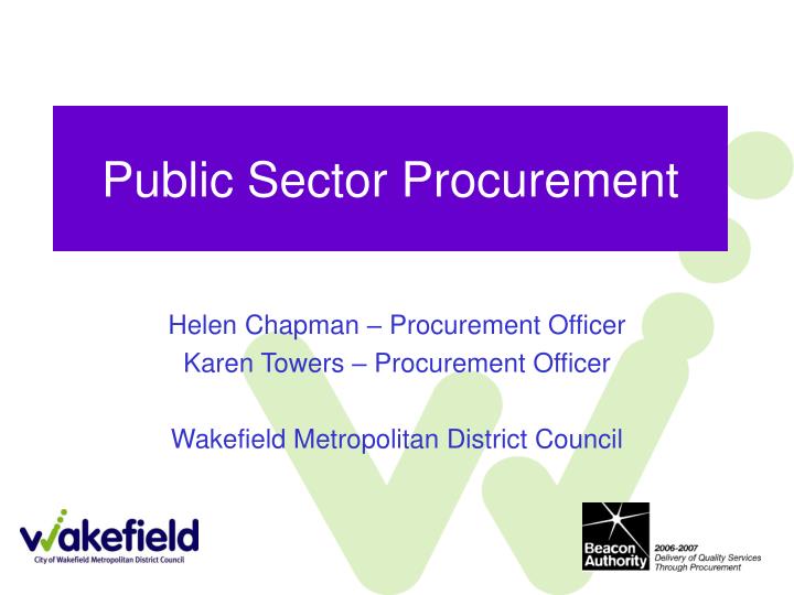 public sector procurement