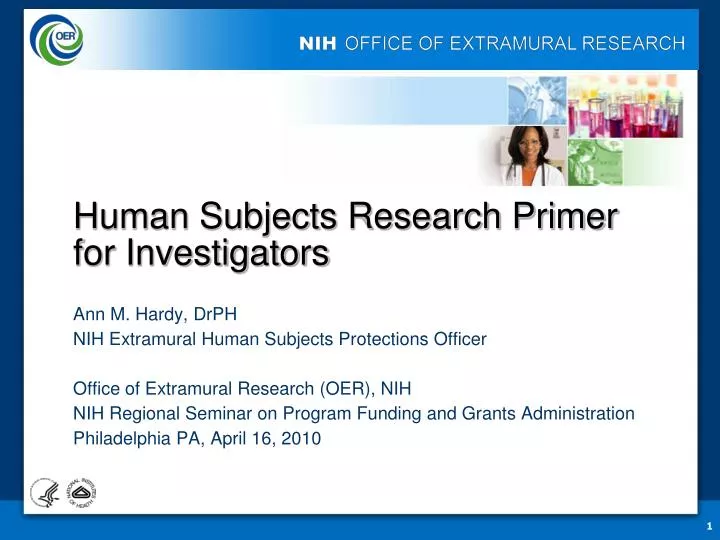 human subjects research primer for investigators