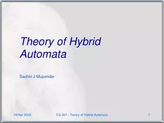 Theory of Hybrid Automata