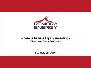 Where is Private Equity investing? IPAA Private Capital Conference