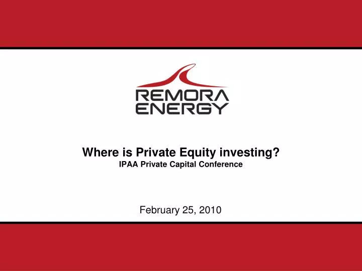 where is private equity investing ipaa private capital conference