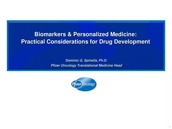 biomarkers personalized medicine practical considerations for drug development