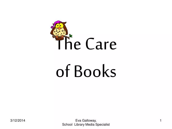 the care of books