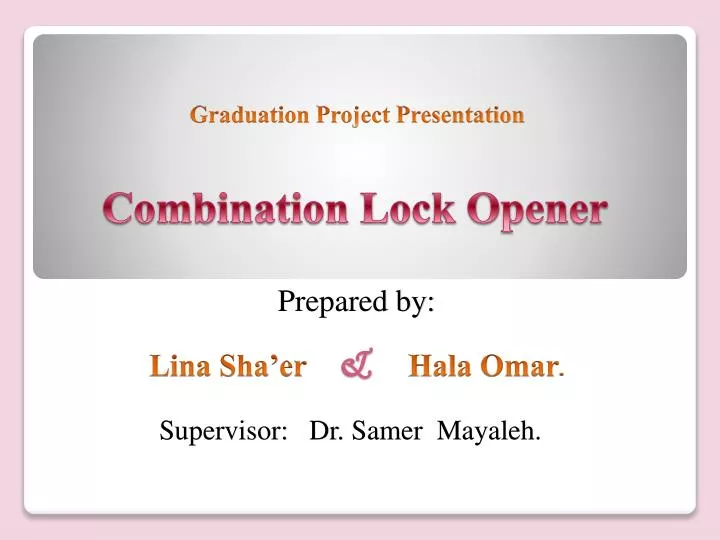 combination lock opener