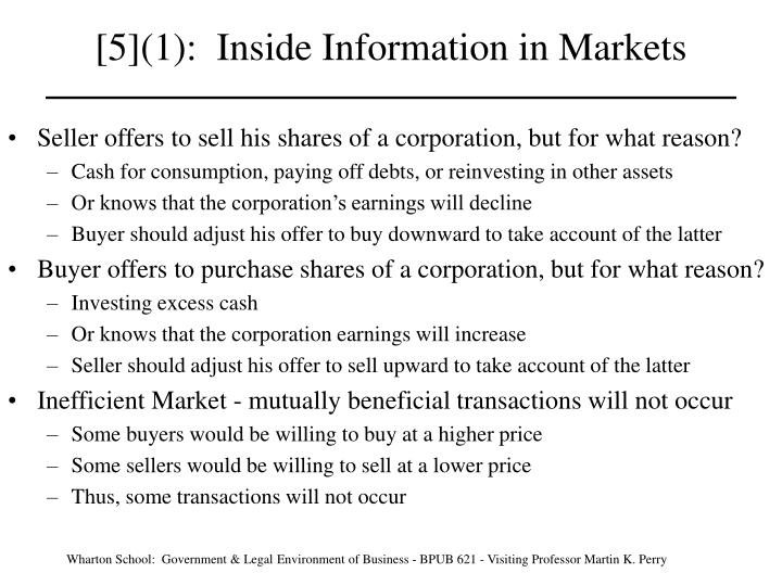 5 1 inside information in markets