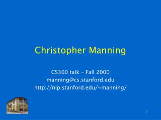 Christopher Manning