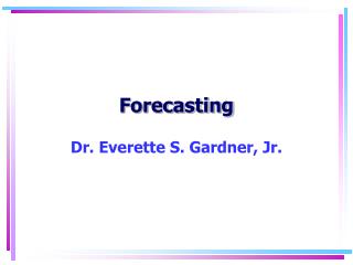 forecasting