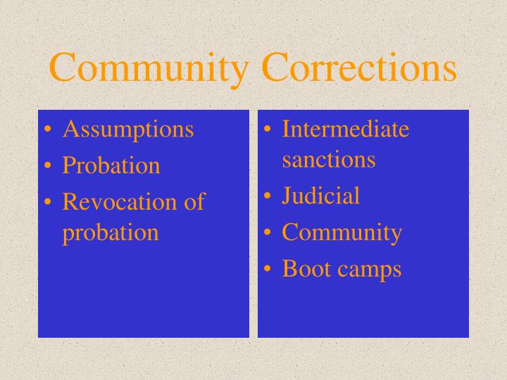 community corrections