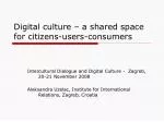 Digital culture – a shared space for citizens-users-consumers - slide 1