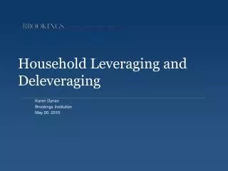 Household Leveraging and Deleveraging