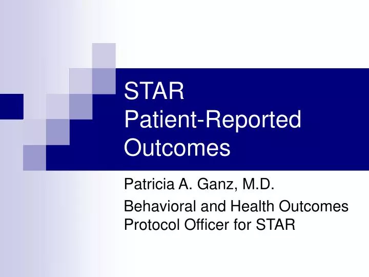 star patient reported outcomes