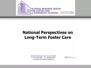 National Perspectives on Long-Term Foster Care