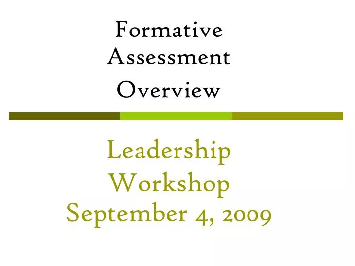 leadership workshop september 4 2009