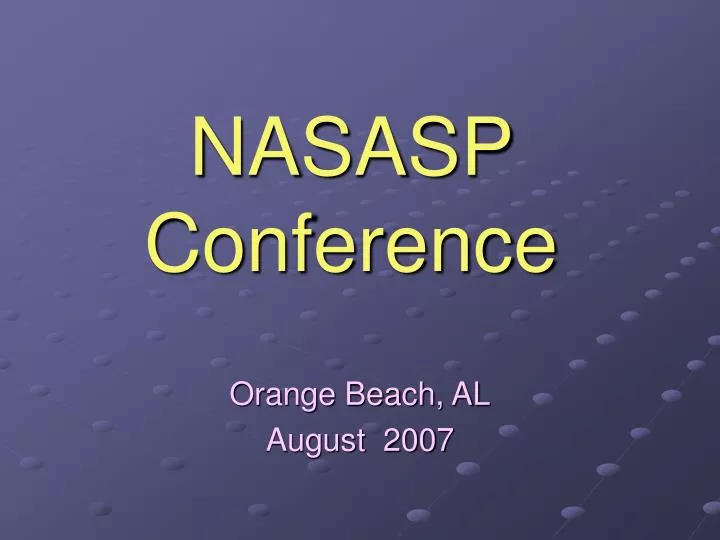 nasasp conference