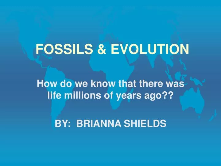 fossils evolution