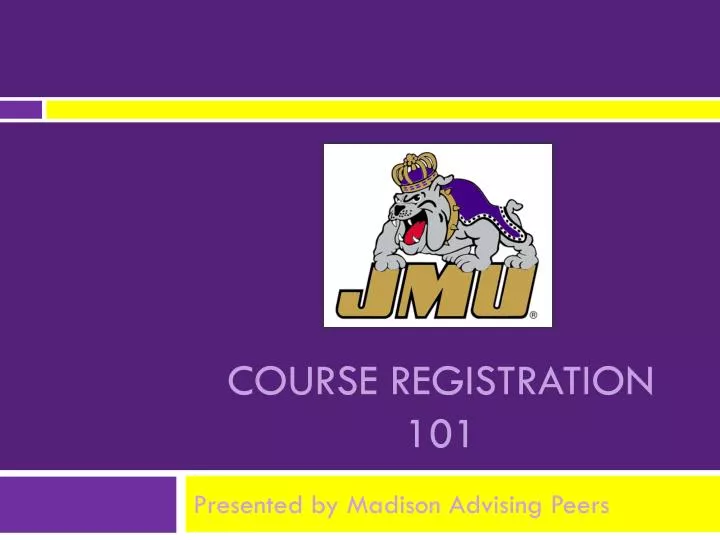 course registration 101