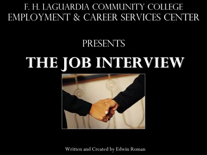 f h laguardia community college employment career services center presents