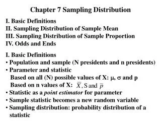 Chapter 7 Sampling Distribution