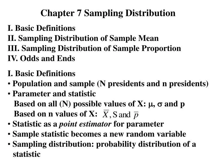 chapter 7 sampling distribution