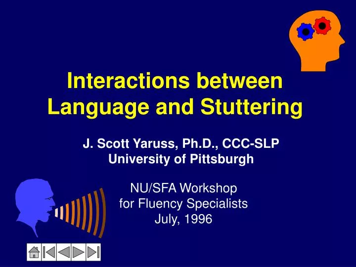 interactions between language and stuttering