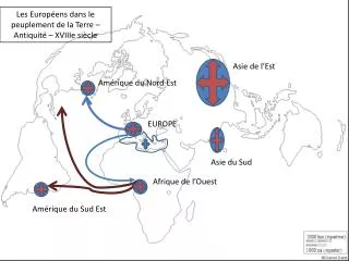 Les Européens dans le peuplement de la Terre – Antiquité – XVIIIe siècle