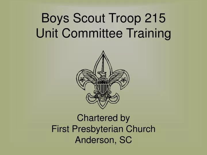 boys scout troop 215 unit committee training