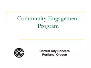 Community Engagement Program