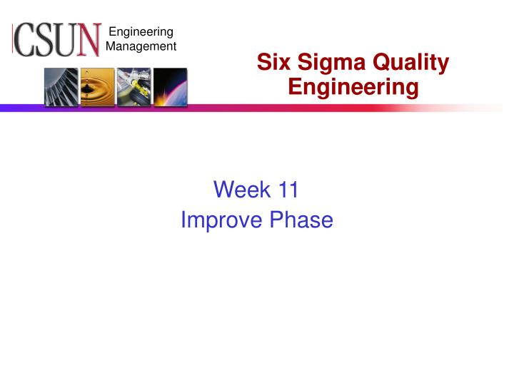 six sigma quality engineering