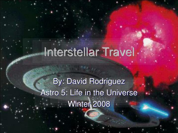 interstellar travel