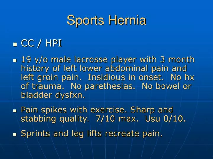 Ppt Sports Hernia Powerpoint Presentation Free Download Id 339925