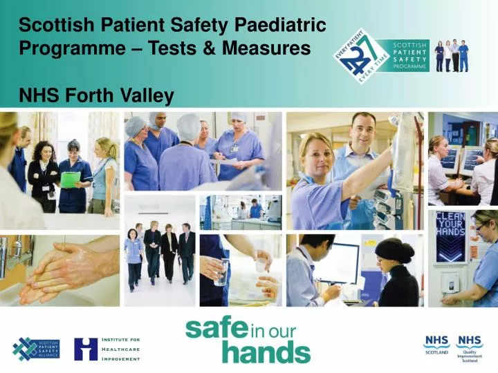 scottish patient safety paediatric programme tests measures