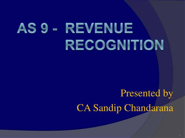presented by ca sandip chandarana