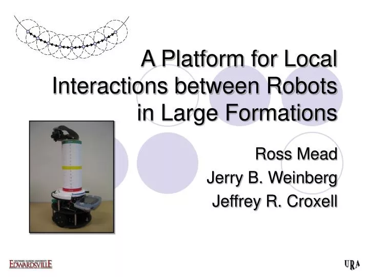 a platform for local interactions between robots in large formations