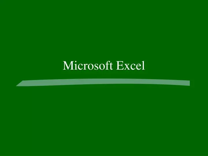 microsoft excel