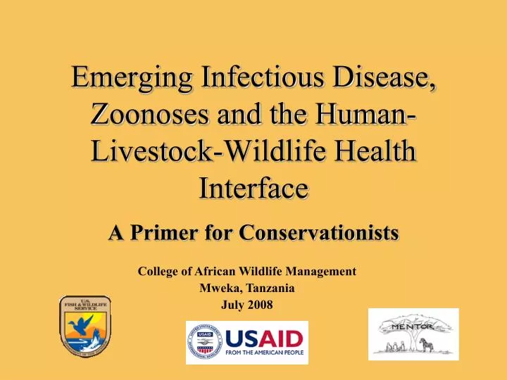 emerging infectious disease zoonoses and the human livestock wildlife health interface