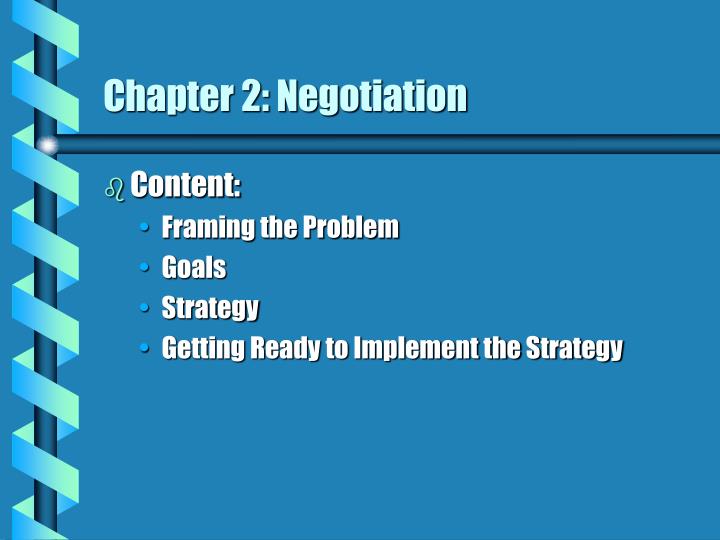 chapter 2 negotiation