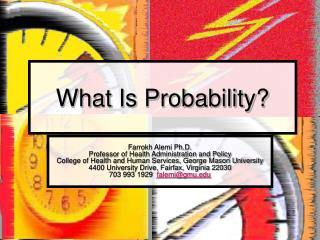 What Is Probability?