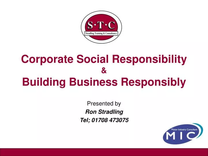 corporate social responsibility building business responsibly