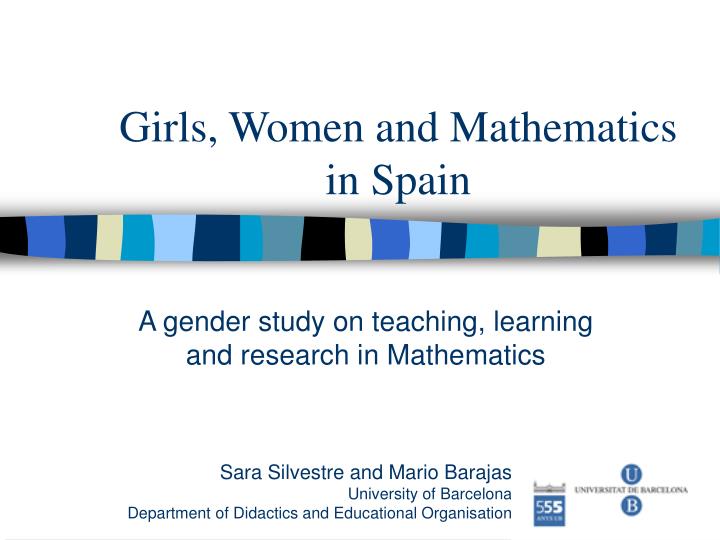 girls women and mathematics in spain