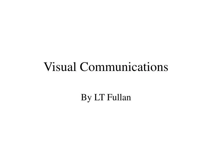 visual communications