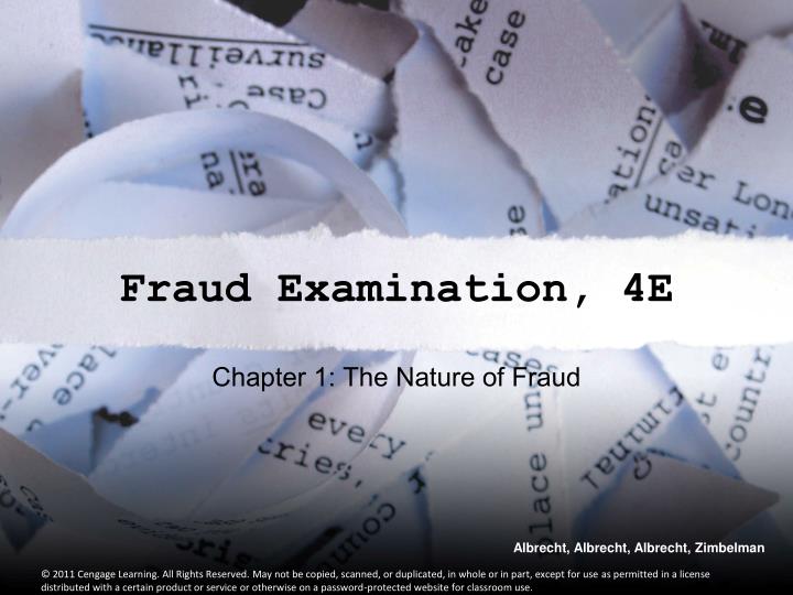 chapter 1 the nature of fraud