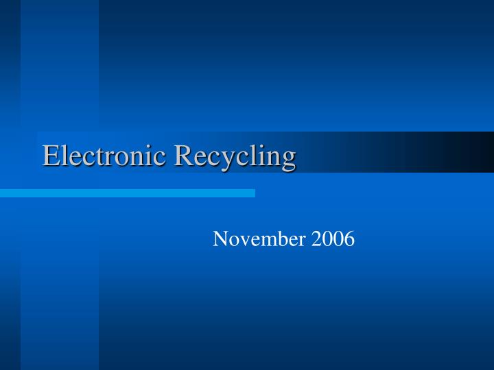 electronic recycling