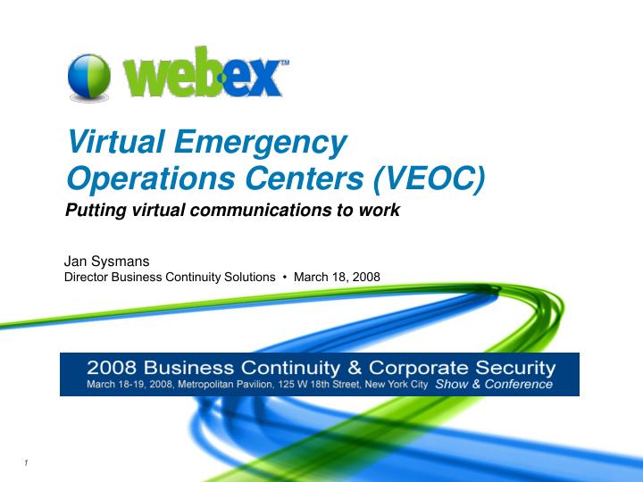 virtual emergency operations centers veoc