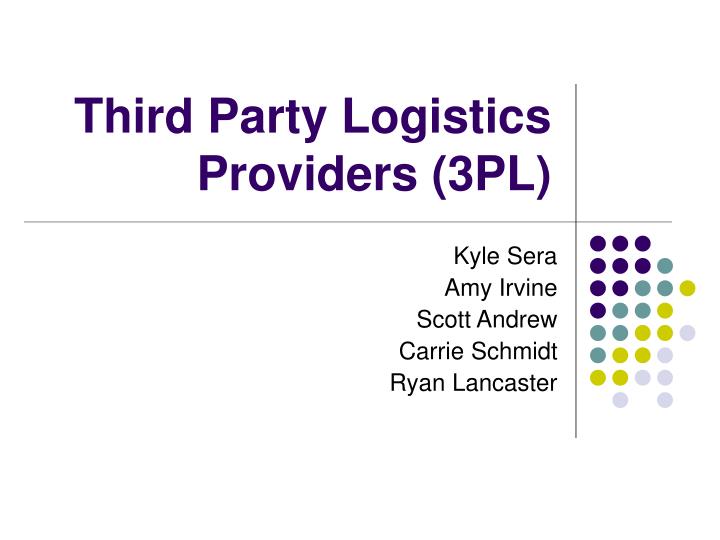 third party logistics providers 3pl