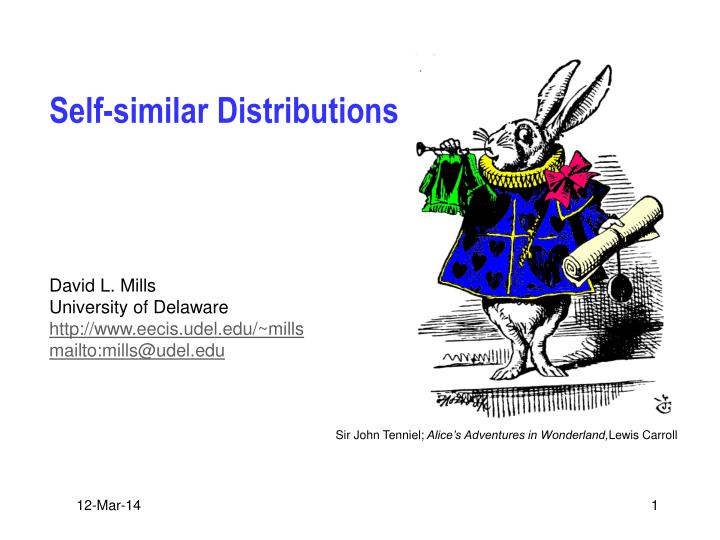 self similar distributions