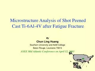 Microstructure Analysis of Shot Peened Cast Ti-6Al-4V after Fatigue Fracture