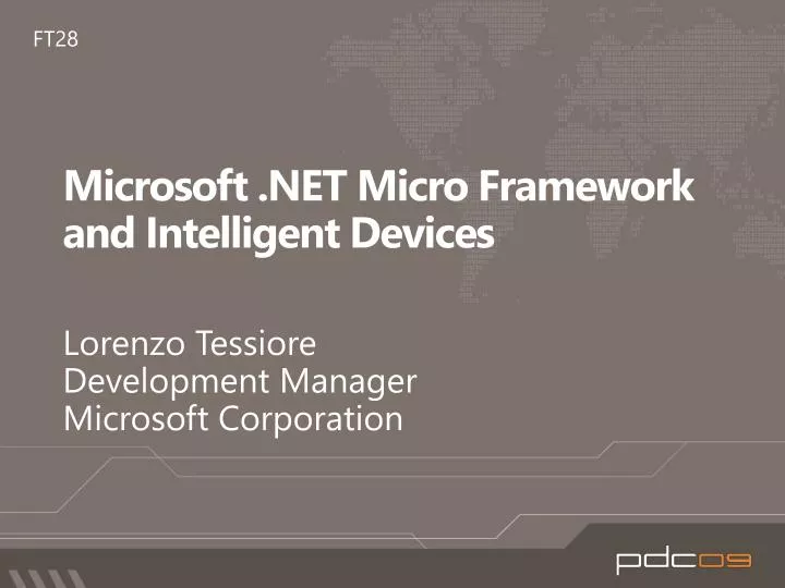 microsoft net micro framework and intelligent devices